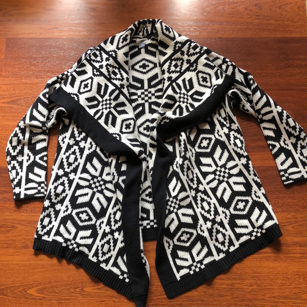 Open front sweater